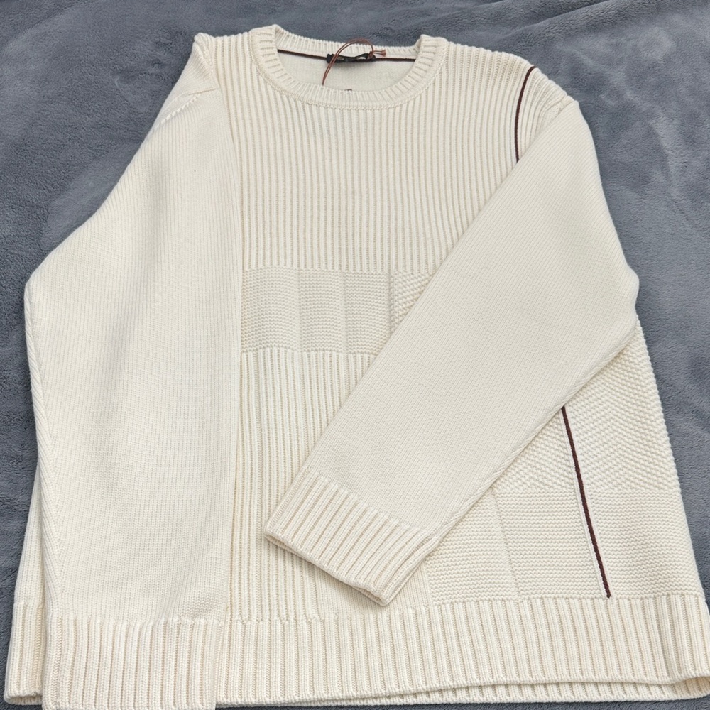 Loro Piana Cream Crewneck Sweater
